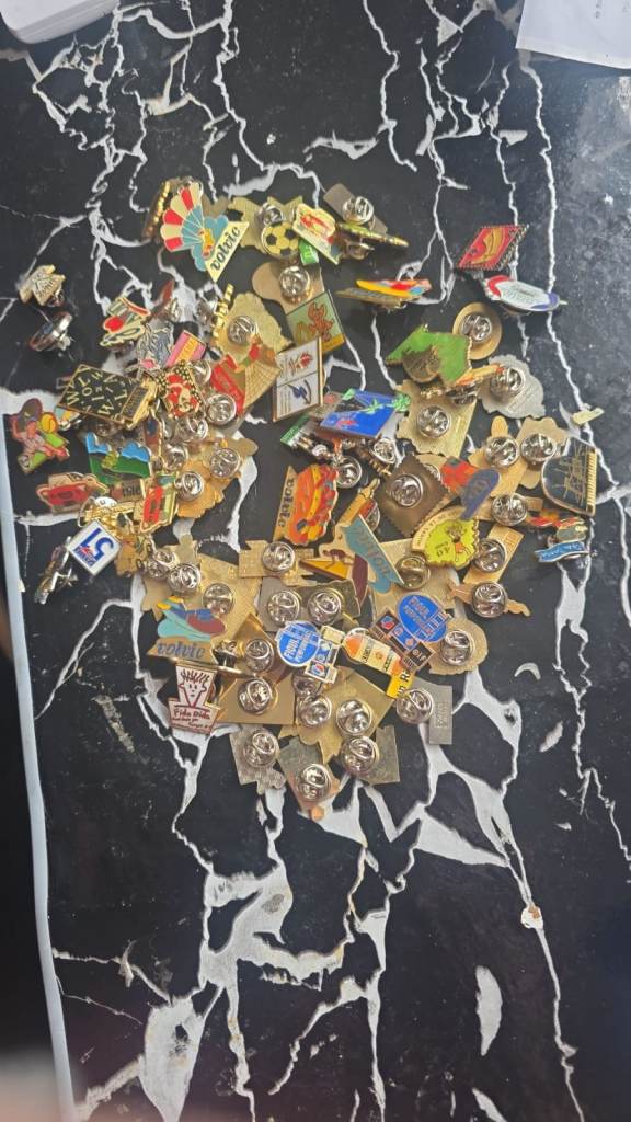 Large Collection of Vintage Enamel Pin Badges well over 90