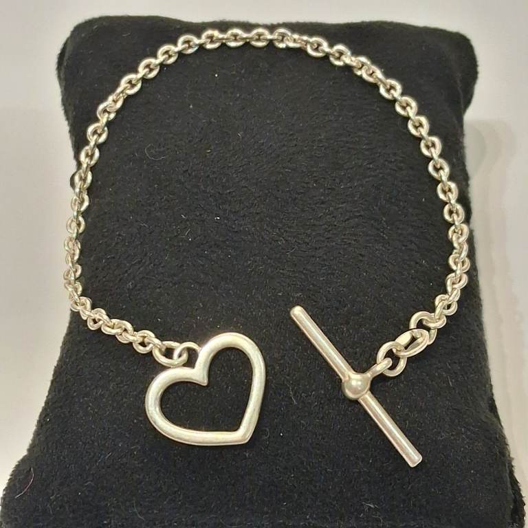 Sterling Silver Bracelet Stamped 925,Weight  4,9 Grams, Length 18 Centimeters