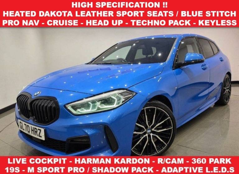 2020 70 BMW 1 SERIES 2.0 120D M SPORT HATCHBACK 5DR AUTO EURO 6 (S/S) (190 PS)