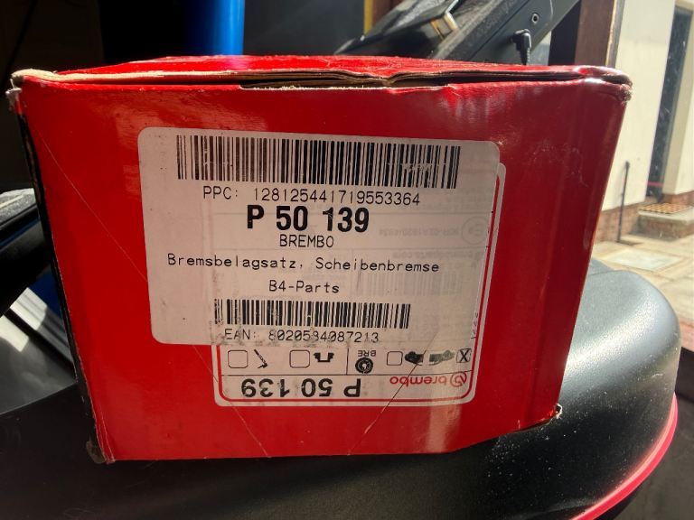 Mercedes E class brake pads