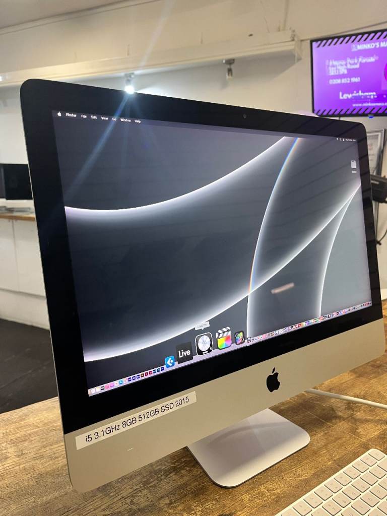 Apple iMac 21.5" (Late 2015) | Intel Core i5 | 8GB RAM | 250GB Storage | Silver | 1 Year Warranty