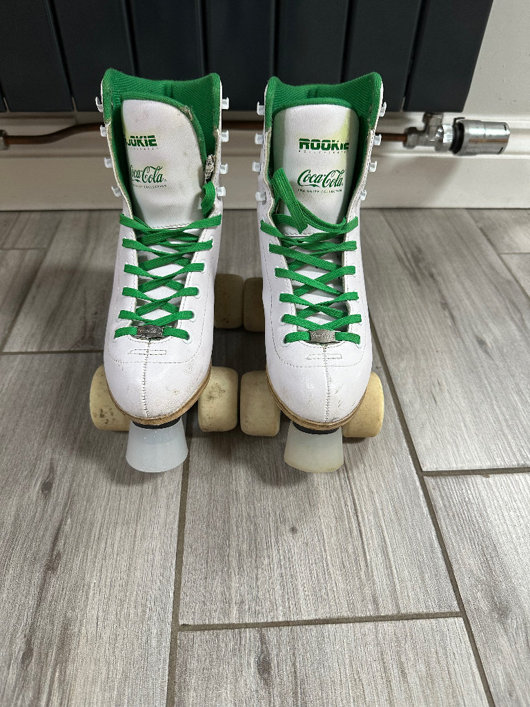 Rookie Sunshine Coca Cola Quad Roller Skates Size UK 3