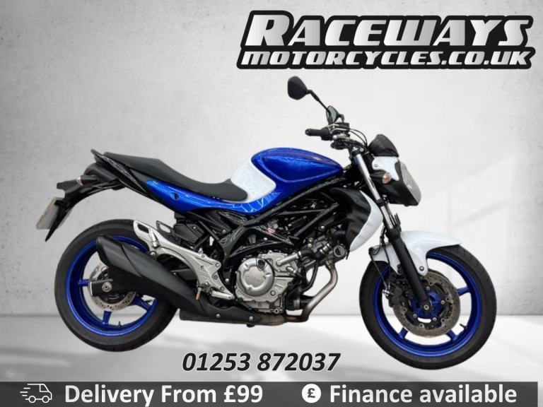SUZUKI GLADIUS SFV 650 BLUE and WHITE 2015 15 REG, 11,892 MILES 645CC