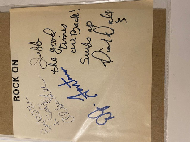V.V RARE: Elvis' Drummer DJ Fontana HAND SIGNED AUTOGRAPH *AS NEW* +others