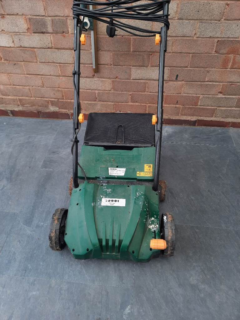  Electric  scarifier with Grass Box – Fair Condition