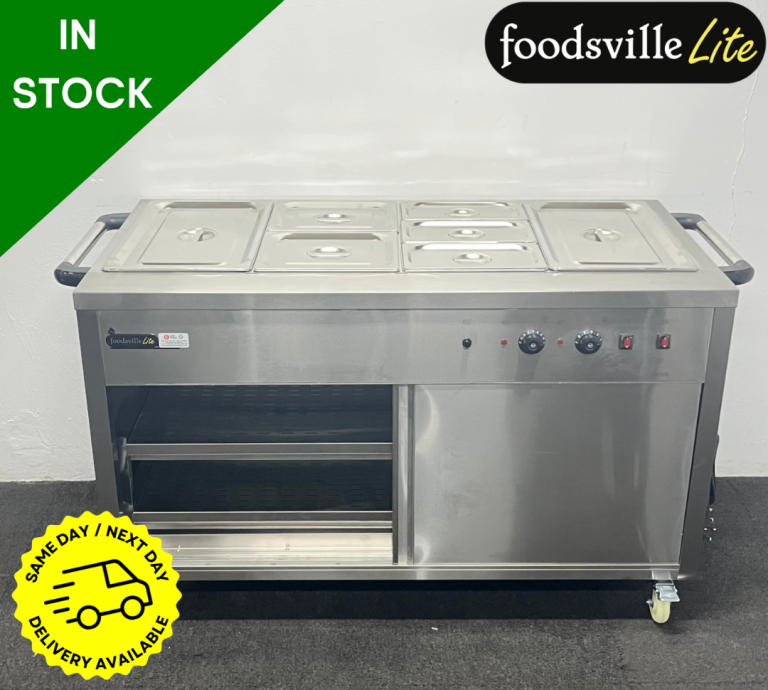 PROFIT NOW, BUY LATER! - NEW Foodsville Lite 4 x 1/1 GN Wet Well Bain Marie/Hot Cupboard, On Wheels