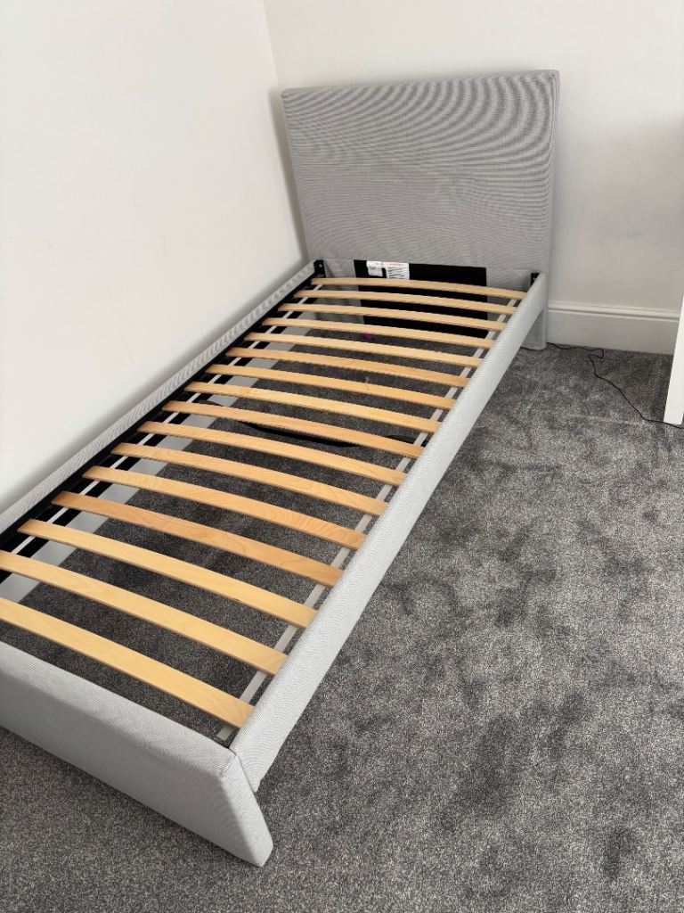 Single bed and mattress