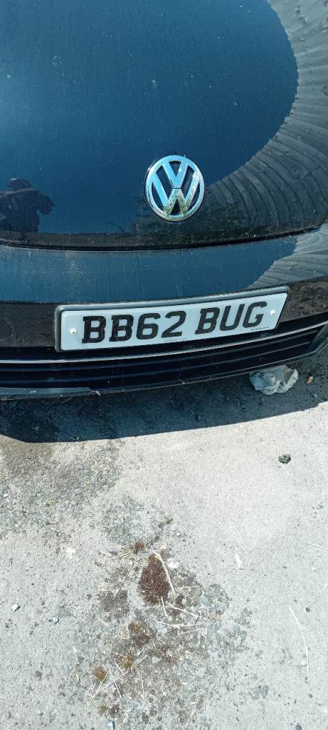 BB62 BUG   . PRIVATE REGISTRATION PERFECT FOR VW BEETLE 