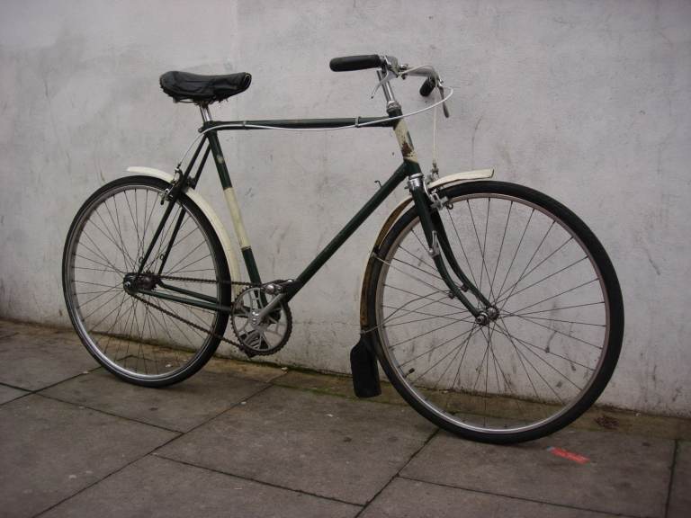 Vintage 1953 Fixie/ Single Speed/ Roadster Bike by Hercules, Green, JUST SERVICED/ CHEAP PRICE!!!!!