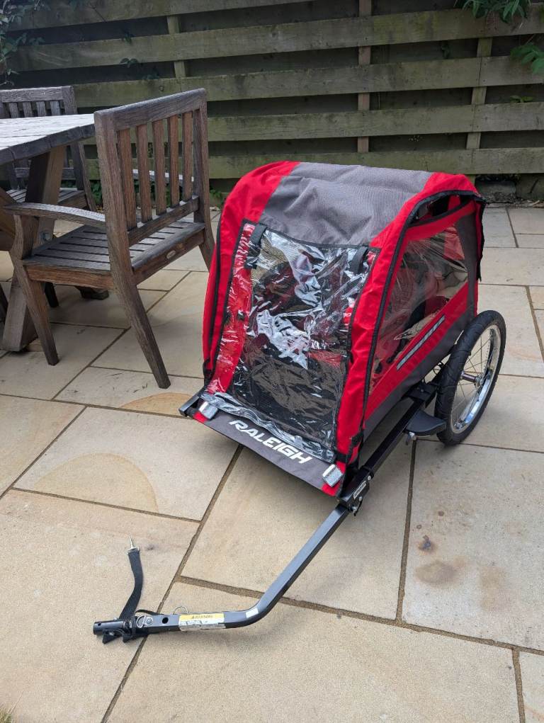Raleigh Bike Trailer for Kids – Red, Good Condition