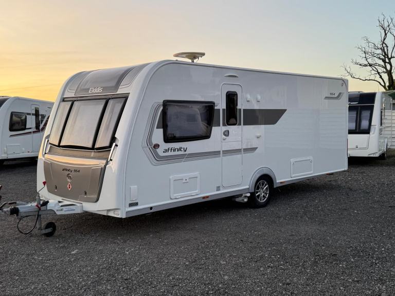 2017 ELDDIS AFFINTY 554 4 BERTH FIXED ISLAND BED END WASHROOM MOTOR MOVER 