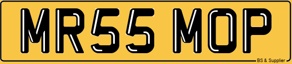 MOP Registration Number Plate MRS Mr S MOP Mobile Cleaning Lady SERVICE Company