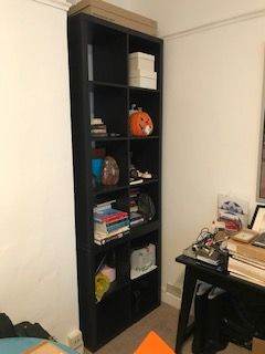 IKEA KALLAX shelving unit white (no pics) or black-brown (77x39x147 cm) 8 shelf 
