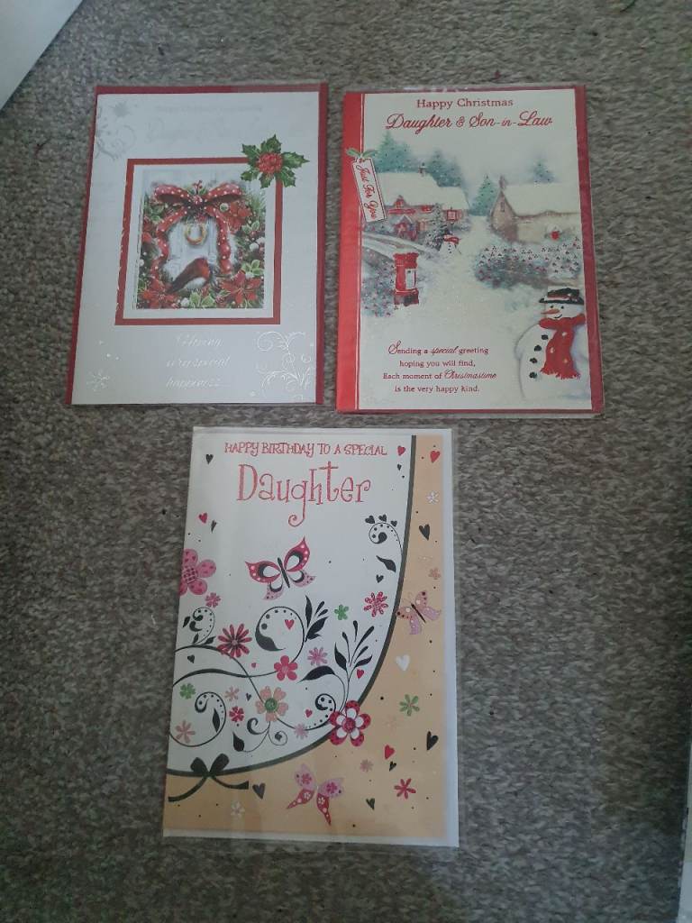 Selection of Greeting Cards – Christmas and Birthday, As Good As New