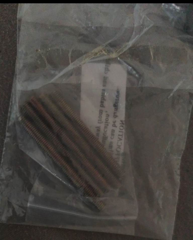 5Pcs M6 x 65mm 1mm Pitch stainless steel bar