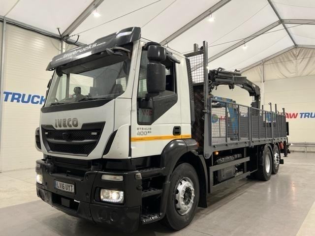 Iveco Stralis 400 Euro 6 6x2 Dropside Brick Grab
