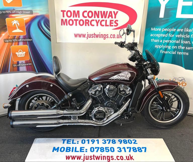 INDIAN SCOUT 1133, 2021(21), 10,894 MILES,  FSH, BEAUTIFUL CRUISER, CHEAP, £7995