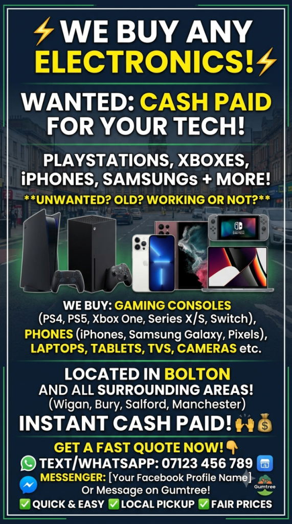 We Buy Gaming Consoles, Phones, Laptops, Tablets & More!