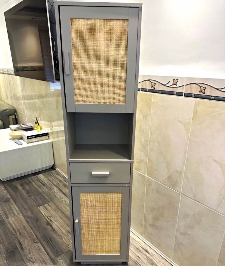 DUSK Grey Storage Cabinet – Excellent Condition
