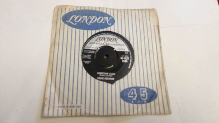 EDDIE COCHRAN  SOMETHIN ELSE VINYL SINGLE EX 1959 LONDON LABEL RECORD