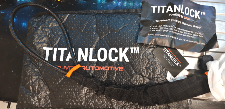 Titanlock for Steering Wheel,Steering Wheel Lock (with 3 Keys)