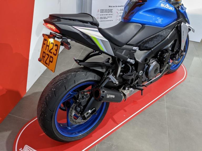 2023 SUZUKI GSX-S1000 RQ2 M3 BLUE METALLIC SCORPION EXHAUST TAIL TIDY LOW MILES