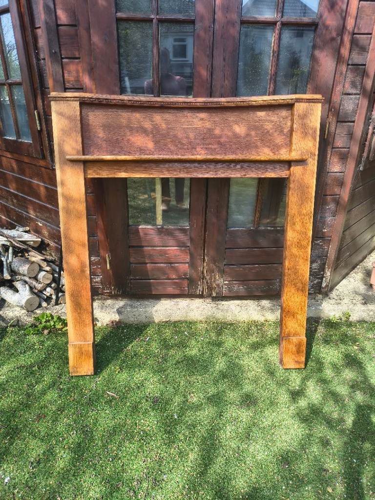 Wooden fire surround/mantlepiece