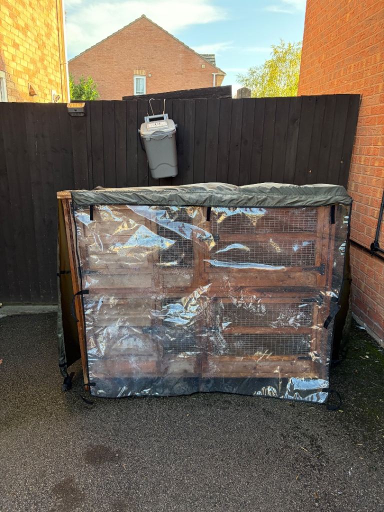 Rabbit hutch and cover 