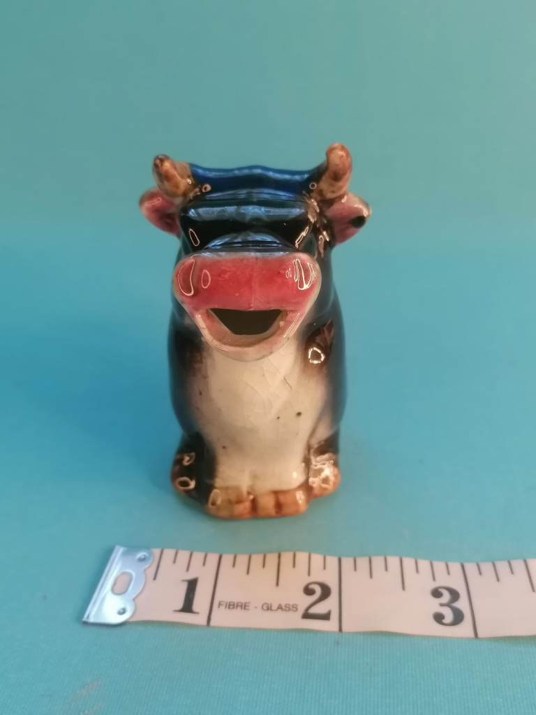 Vintage Ceramic Cow Bull. Creamer Made In Japan. As seen.