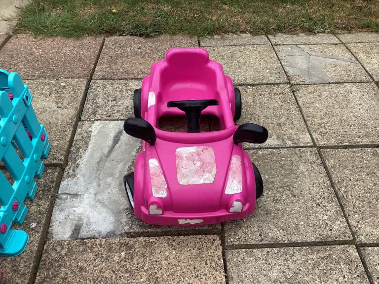 Pink Kids Ride-On Car – Good Condition