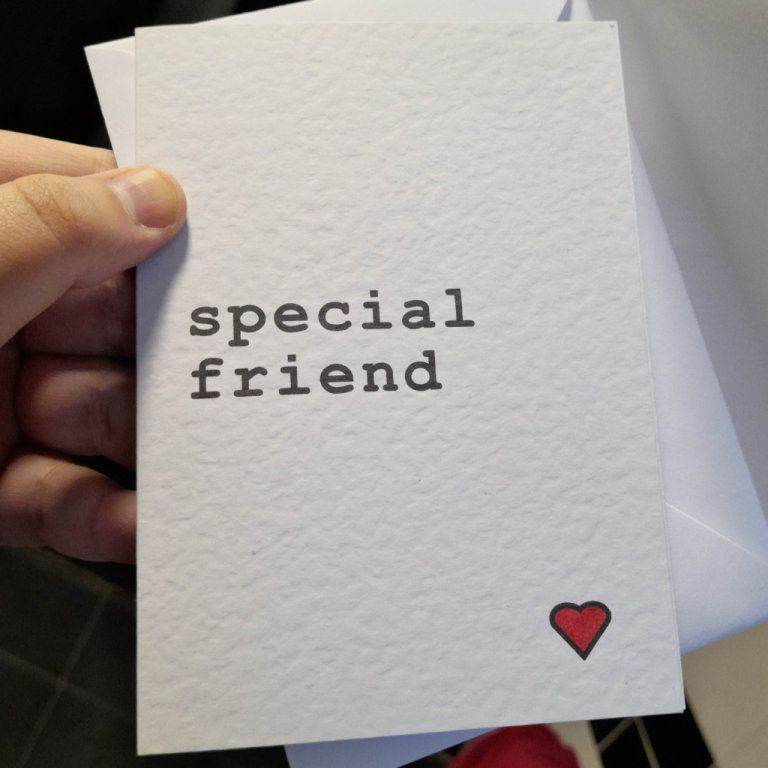 NEW Special Friend Card
