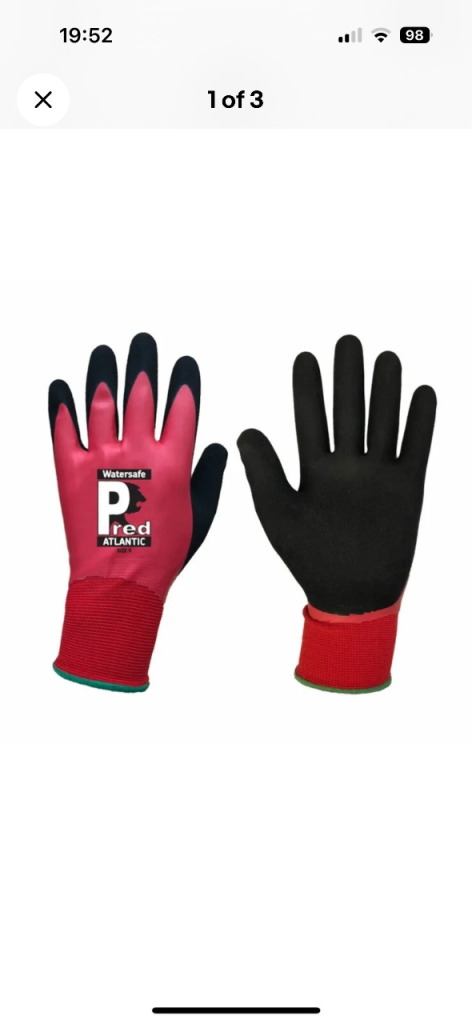 10 x pairs of predator work gloves water & oil proof 