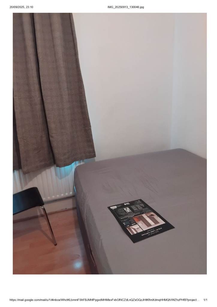 A room in a shared accommodation