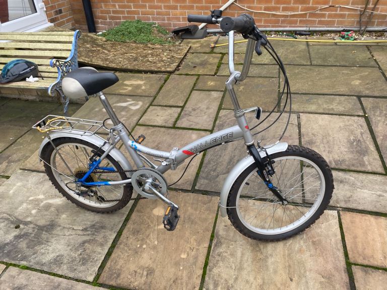 Raleigh Folding Bike – Silver, Good Condition