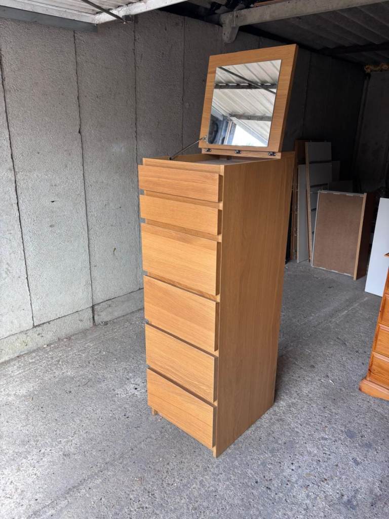 image for Ikea malm tall chest of drawers 