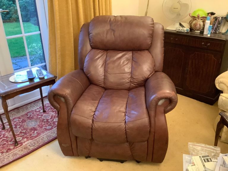 CareCo Riser Recliner Heated & Massaging Leather Armchair
