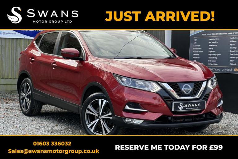 2018 Nissan Qashqai 1.5 DCi N-Connecta Diesel Manual 5 Door SUV Red