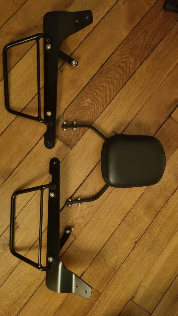 sissy bar + saddlebag supports for Moto Guzzi V7 I and Ii
