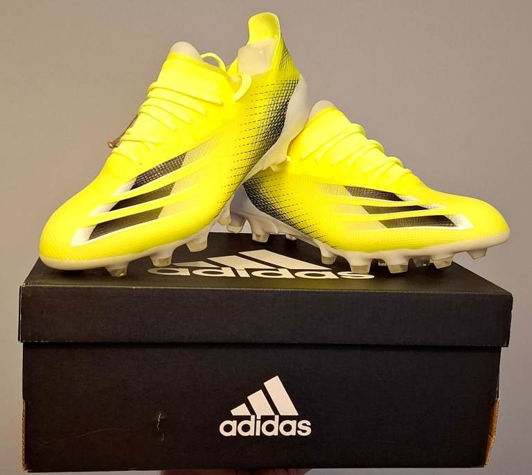 Adidas X Ghosted.1 HG AG Football Boots Yellow/ Core Black Size 7