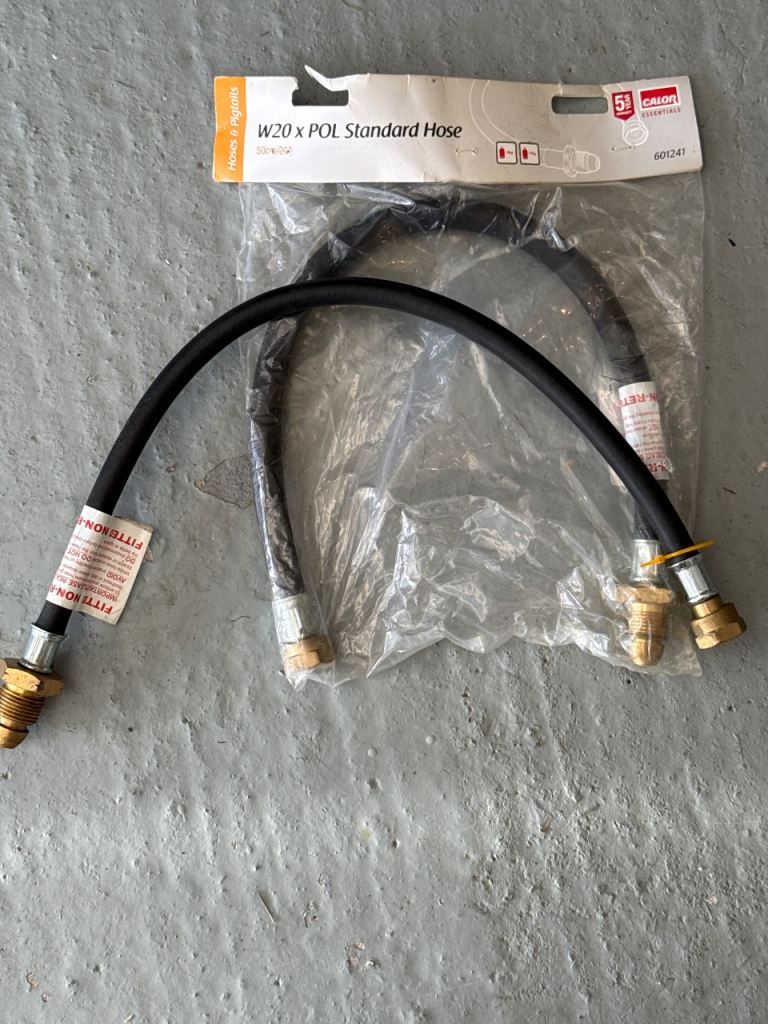 CALOR LPG connection pipes.