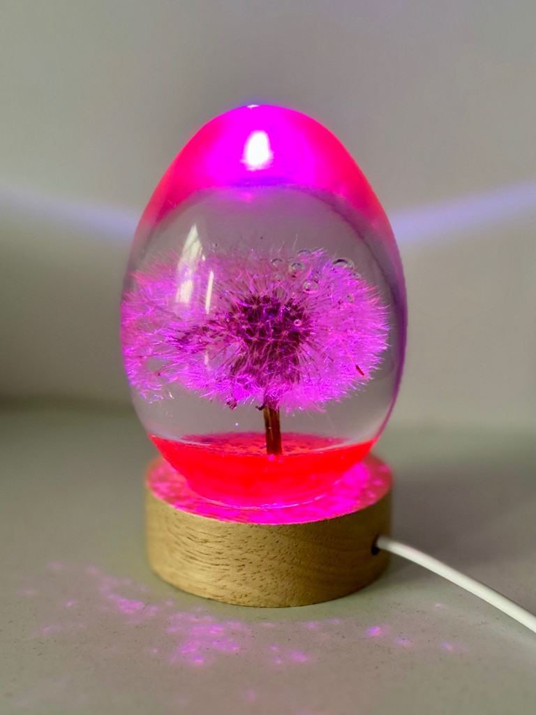 Handmade dandelion lights