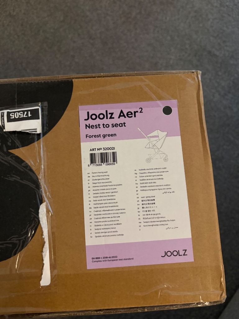 Joolz Aer 2 Nest to seat