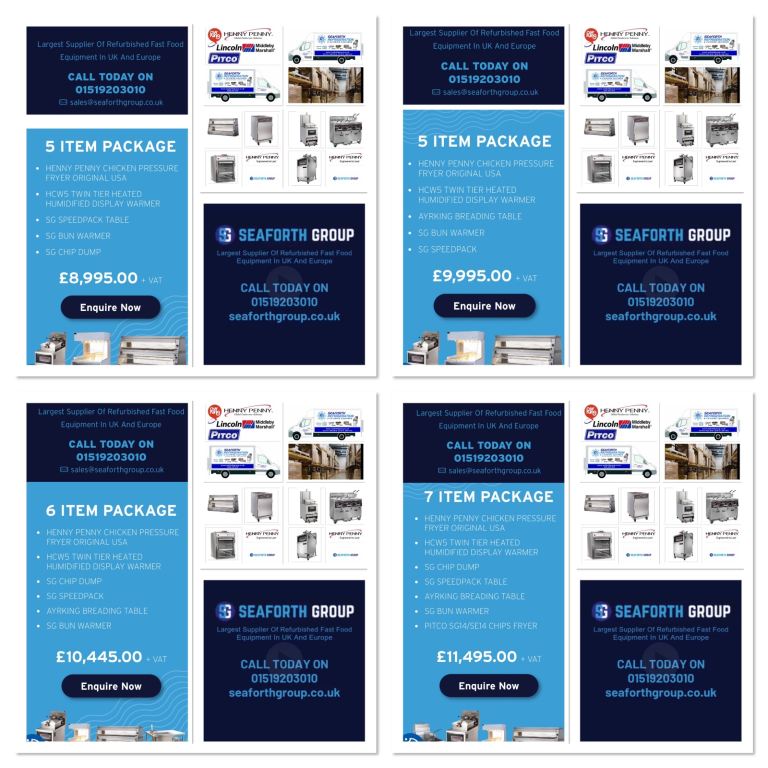 Henny Penny Chicken Shop Equipment 5 / 6 / 7 /8 / 9 x Item Deals with FREE UK Delivery.
