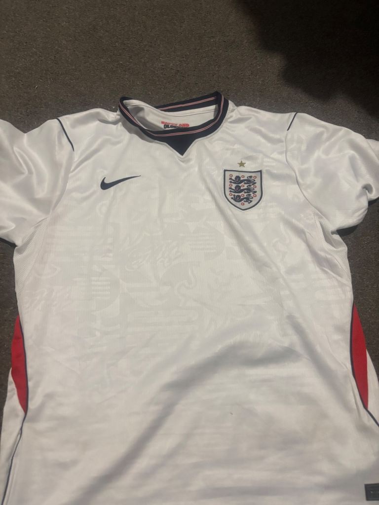Nike England Football Shirt - White, Good Condition