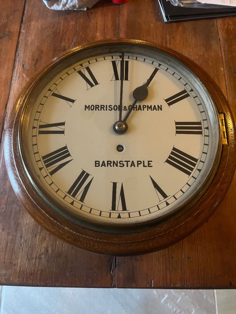 Antique fusee wall clock. 