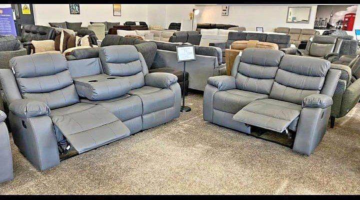 Big Sale - Brand New Roma Recliner Leather Corner And 3+2 Seater Sofa Set  ~~ Cash On Delivery 