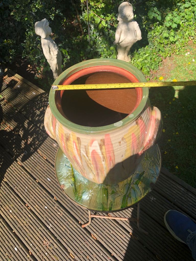 Large Ceramic Vase with lid