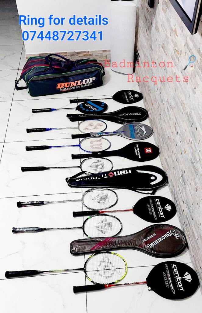 badminton racquets/rackets bags full of different prices 