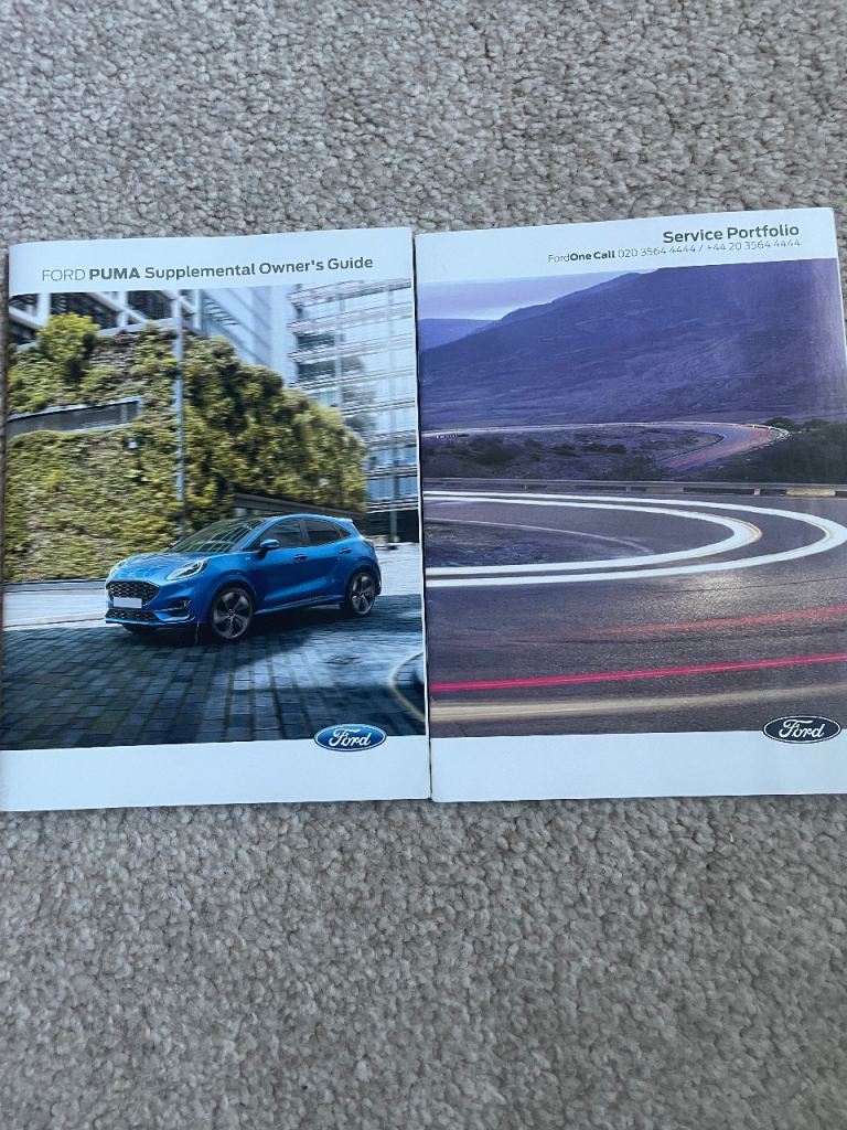 Ford Puma 2023 onwards  Owner's Guide & Service Portfolio – As New
