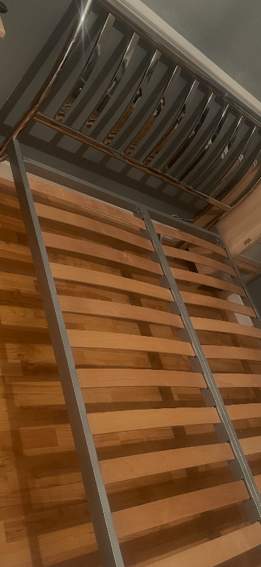 Metal double bed frame 